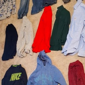 Boys size 7-8 clothing lot. Hurley, Ralph Lauren